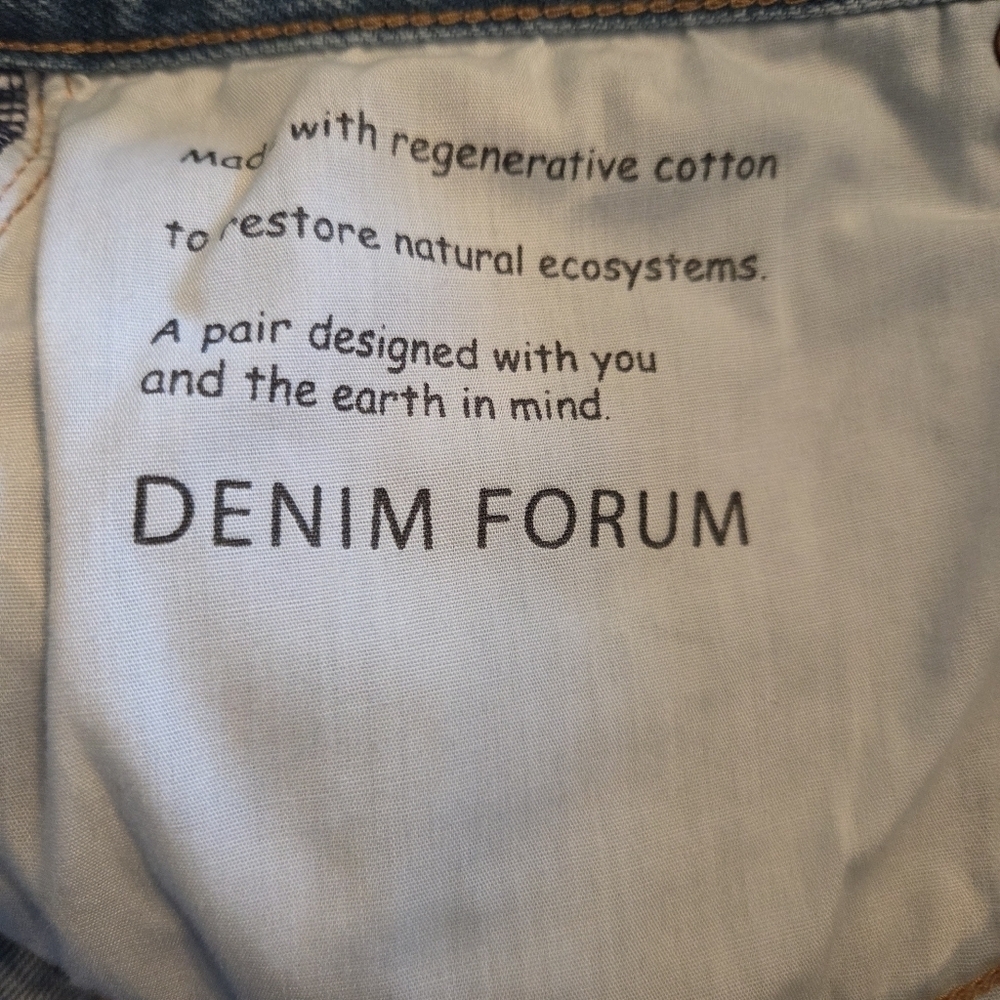Aritzia Denim Forum The '90s Halle Midi Pockets Jean Women's Denim Skirt Size 31 - Picture 16 of 16